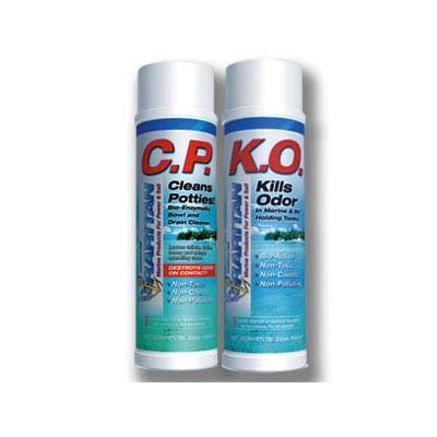 C. P. Cleans Potties, K. O. Kills Odors